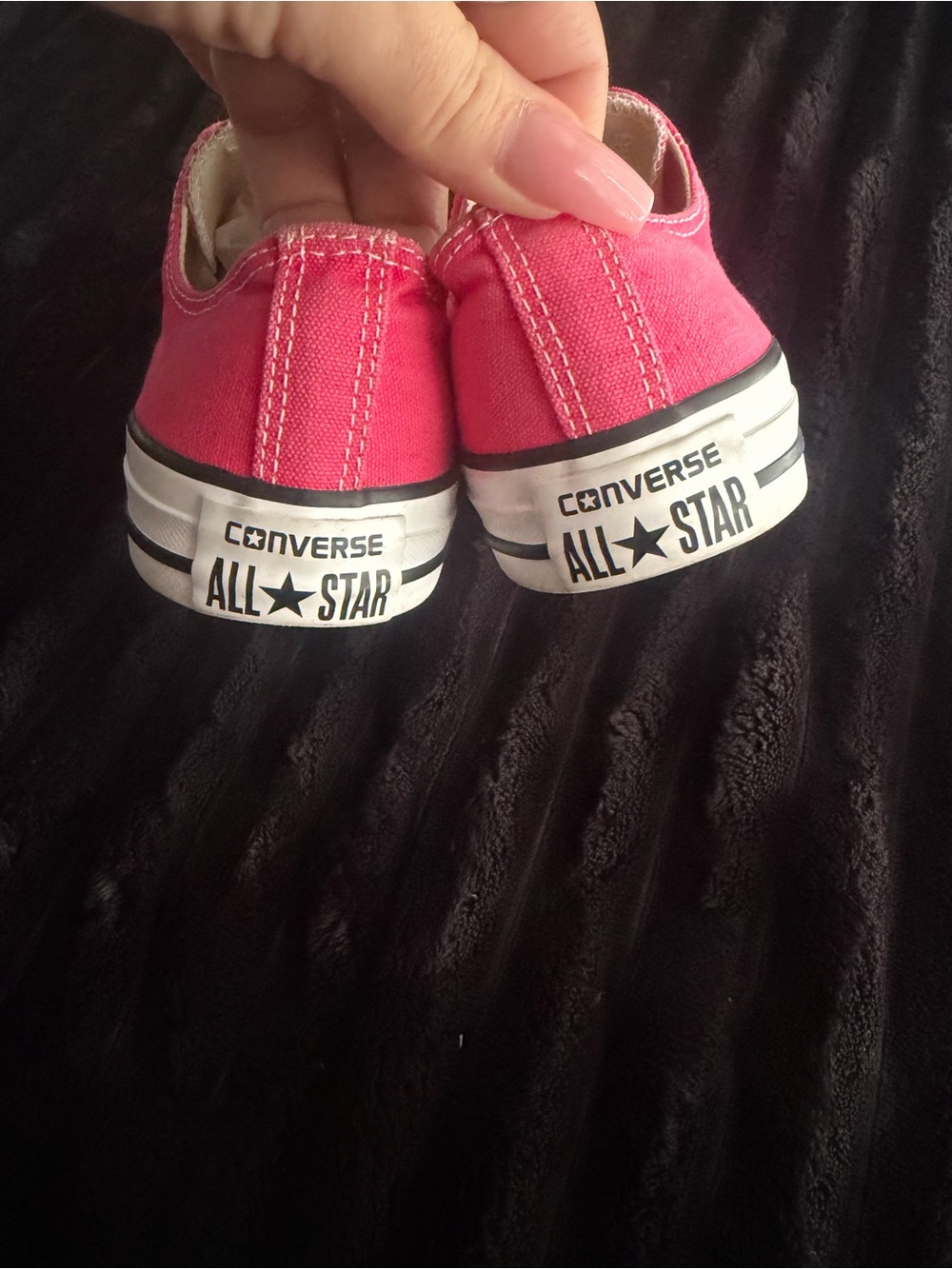 Converse All Star Low Top Sneakers - Bright Pink with White - Picture 4 of 5